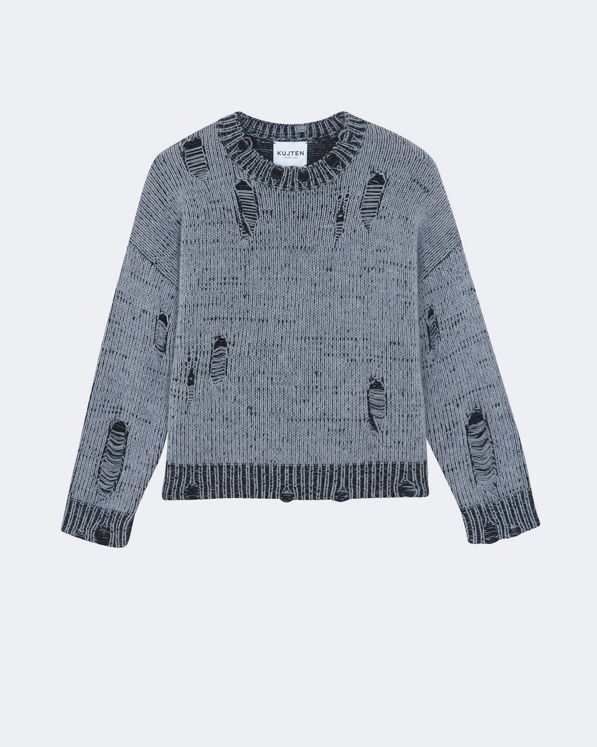 Pull en cachemire noir pour femme - Kujten packshot