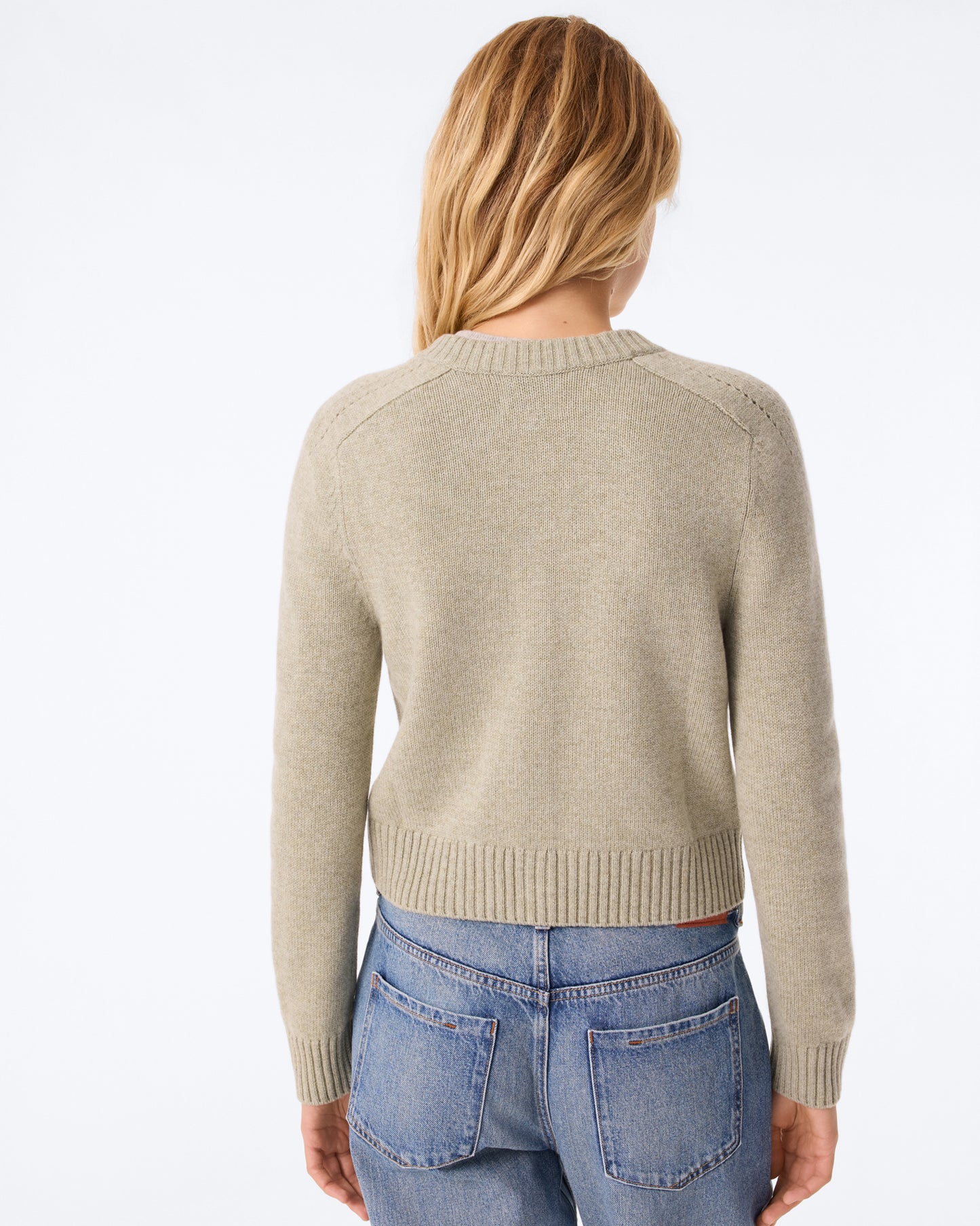 Cardigan Caroline vert avoine