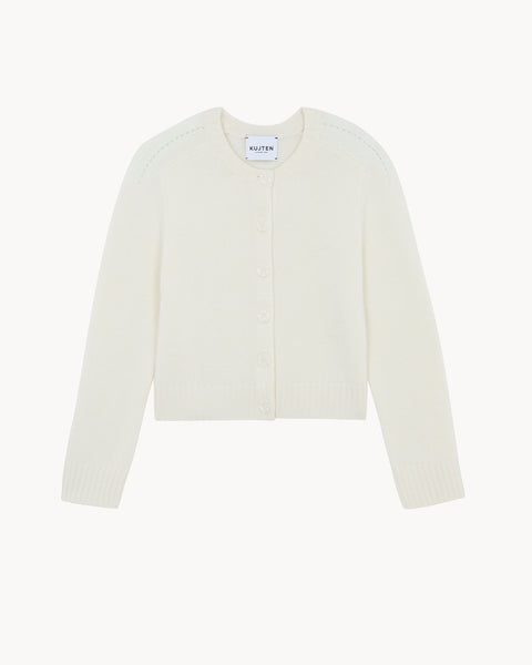Cardigan Caroline blanc - Image principale