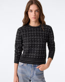 Pull Caroline Tweed noir