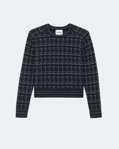 Pull Caroline Tweed noir - Image 4