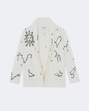 Gilet cassiopee cachemire blanc - Kujten packshot