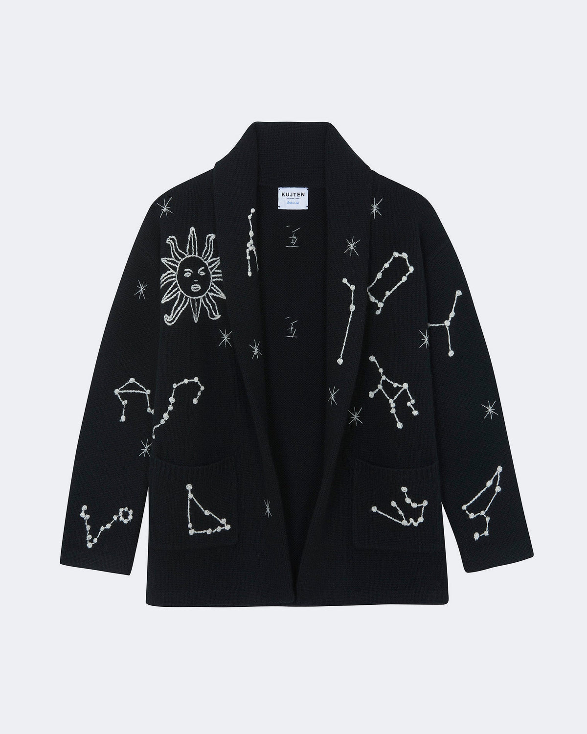 Gilet cassiopee oversize noir - Kujten packshot