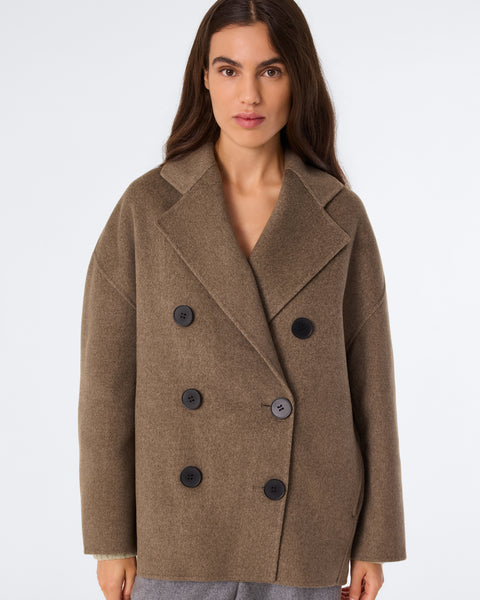 Manteau Chacha kaki chiné - Image 2