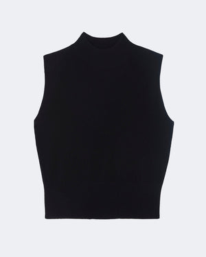 Pull en cachemire noir pour femme - Kujten packshot