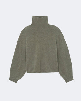 Pull en cachemire kaki pour femme - Kujten packshot