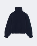 Pull en cachemire bleu pour femme - Kujten packshot
