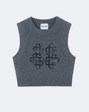 Top gia crop gris - Kujten packshot