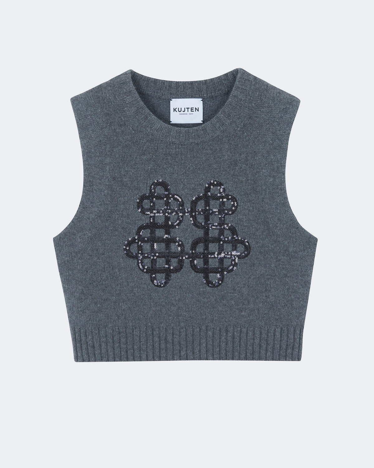 Top gia crop gris - Kujten packshot