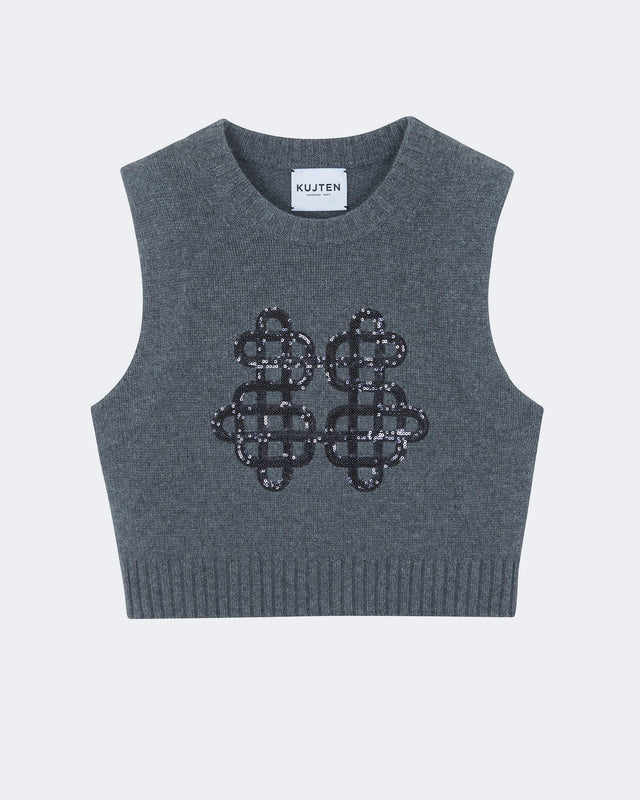 Top Gia gris flanelle - Image principale