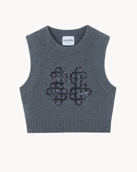 Top Gia gris flanelle - Image principale