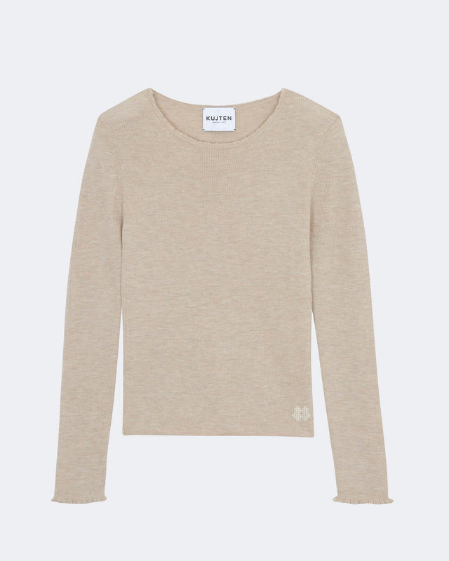Pull Karli beige chiné - Image principale