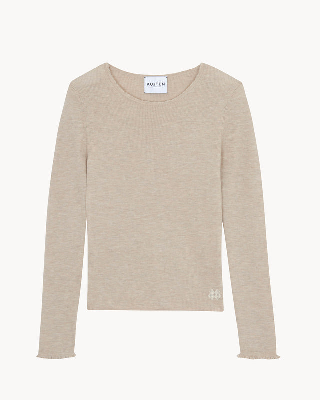 Sweater Karli marl beige - Image principale