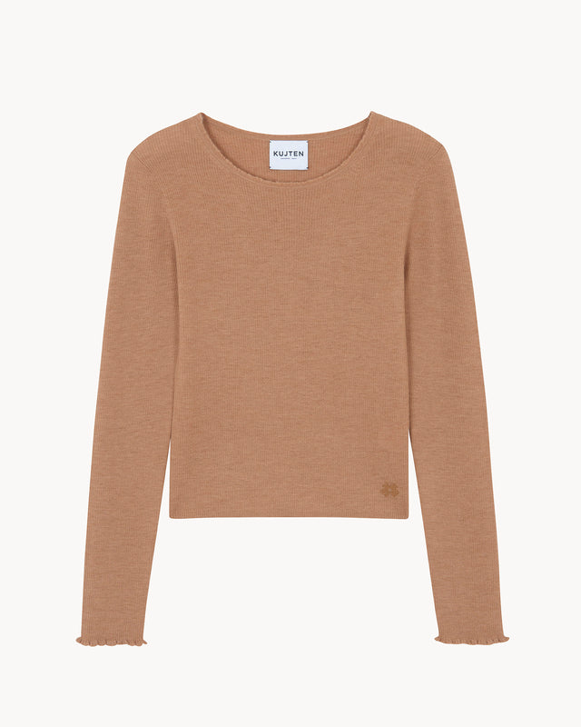 Pull Karli camelo - Image principale