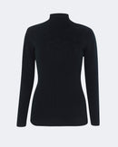 Pull en cachemire noir pour femme - Kujten packshot
