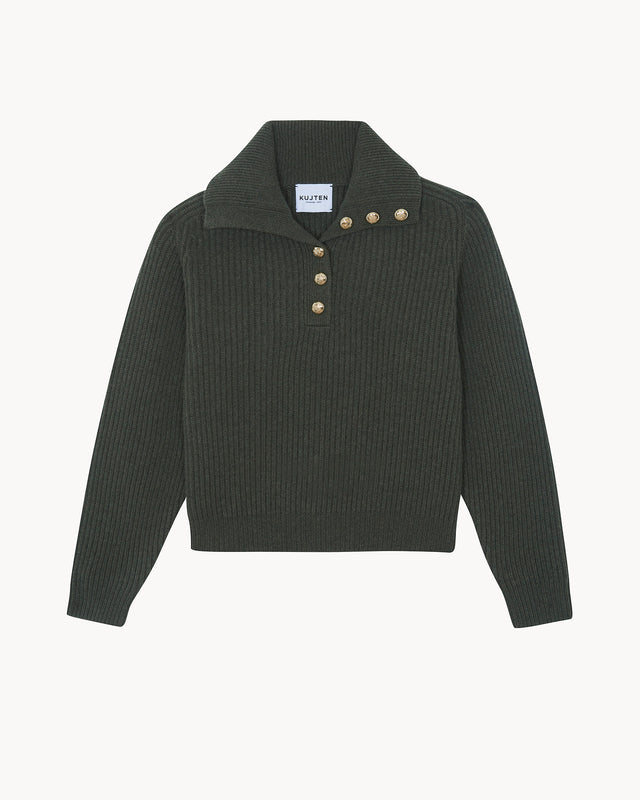 Sweater Latoya dark khaki - Image principale