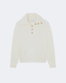 Pull en cachemire blanc pour femme - Kujten packshot