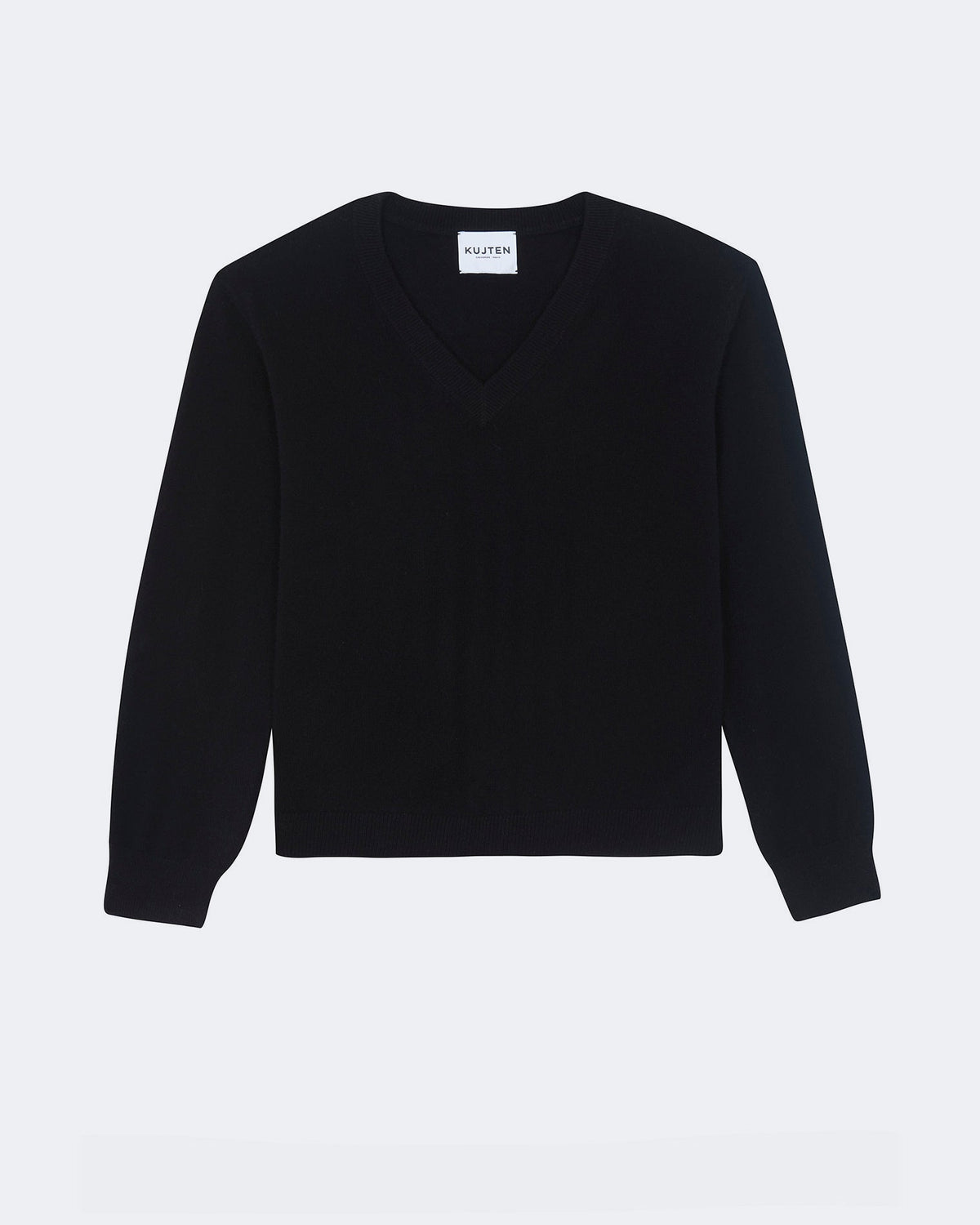 Pull en cachemire noir pour femme - Kujten packshot