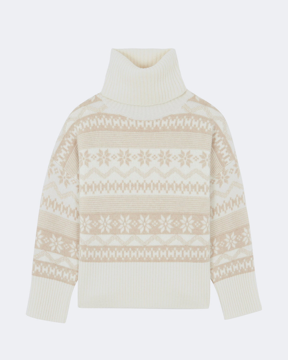 Pull loulou flake oversize beige - Kujten packshot