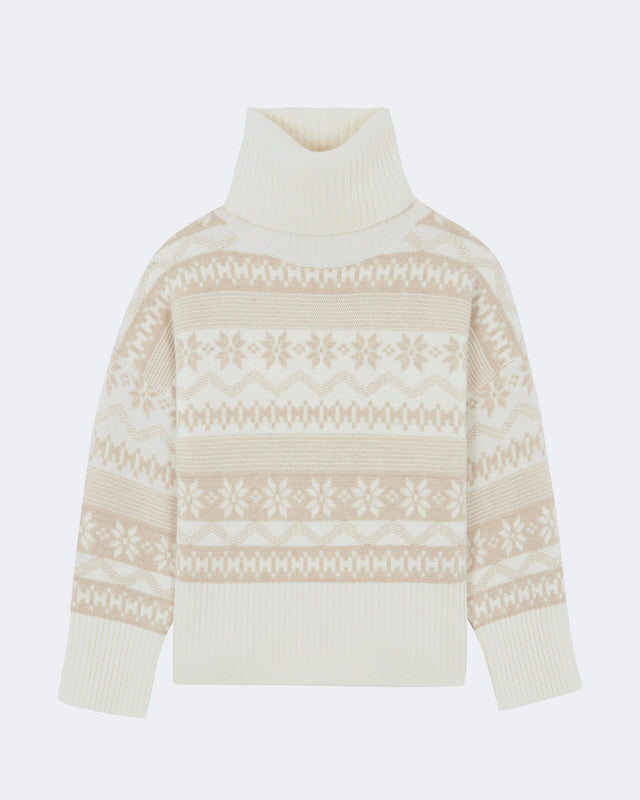 Sweater Loulou Flake organic beige - Image principale