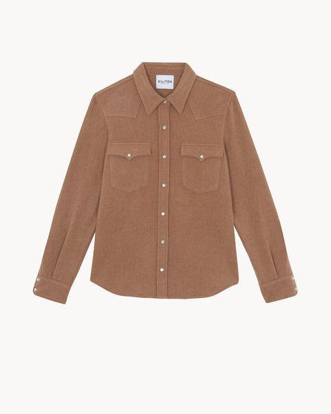 Shirt Lumber Plain camelo brown - Image principale