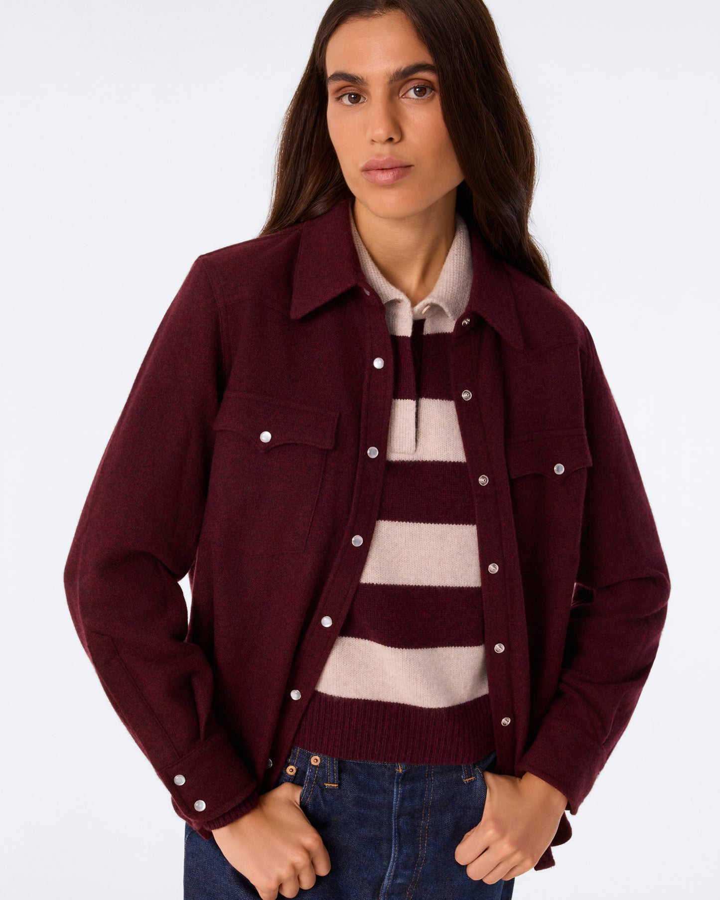 Surchemise Lumber Plain bordeaux