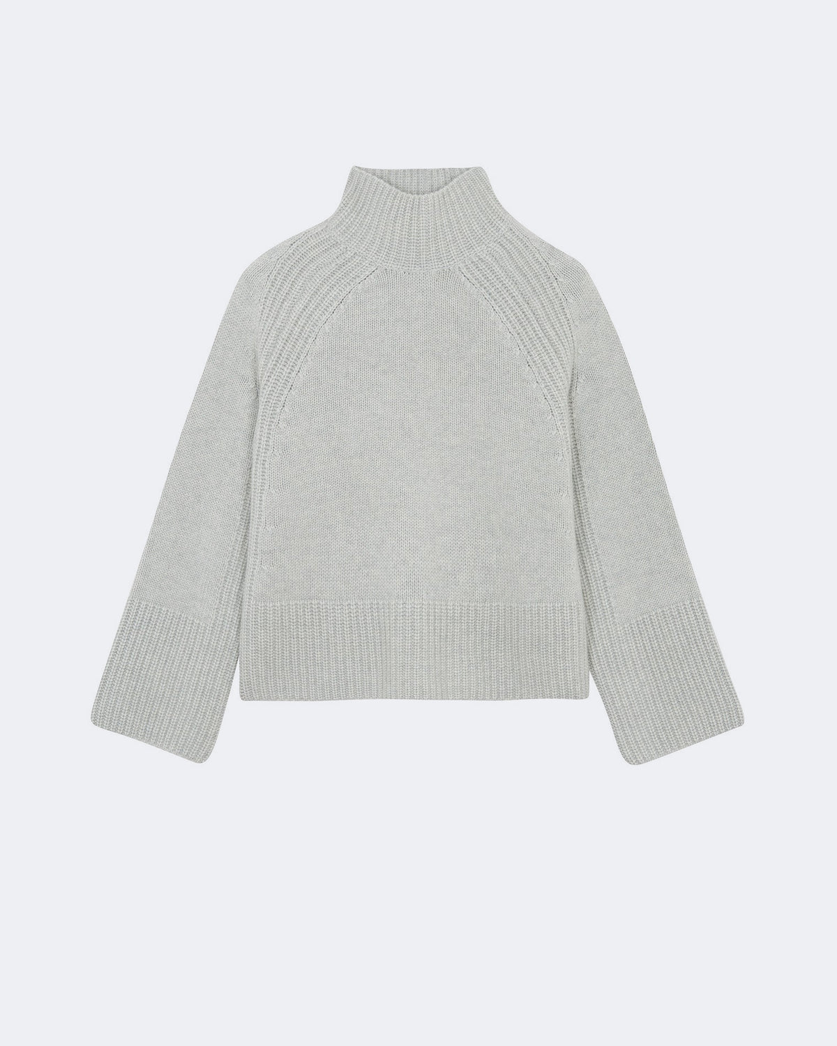 Pull madge tricotage jersey gris - Kujten packshot