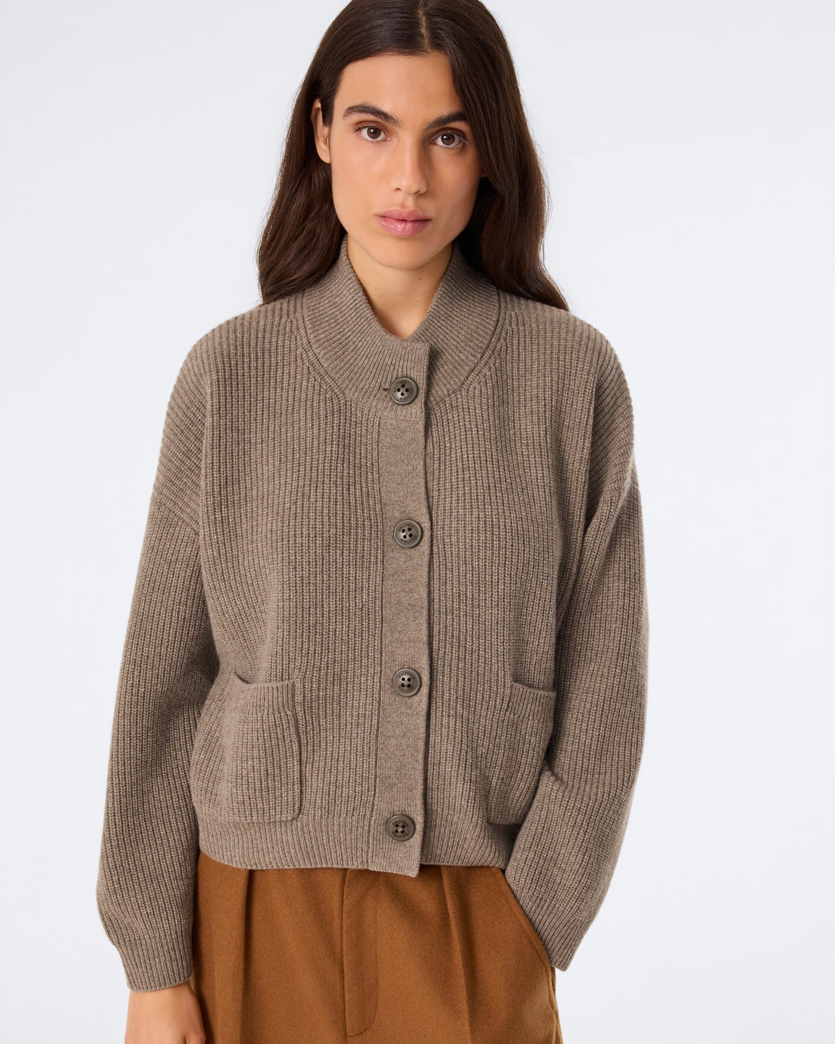 Gilet Milan kaki chiné