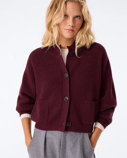 Gilet Milan bordeaux