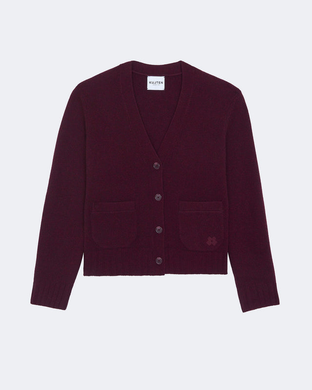Cardigan Milena bordeaux - Image principale