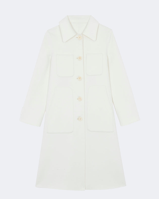 Coat Montreal white - Image principale