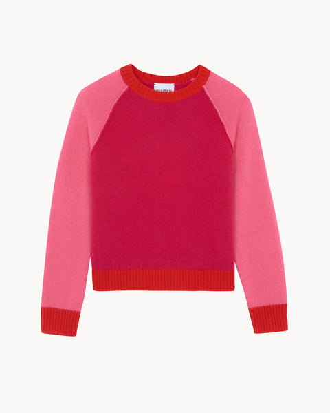 Pull Nimbus Colorblock rose malabar - Image principale