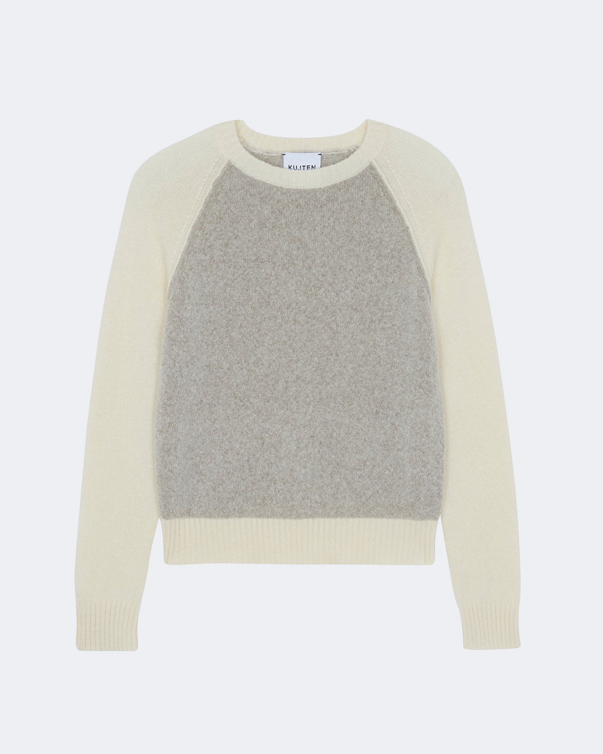 Pull en cachemire blanc pour femme - Kujten packshot