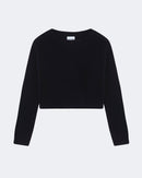 Pull en cachemire noir pour femme - Kujten packshot
