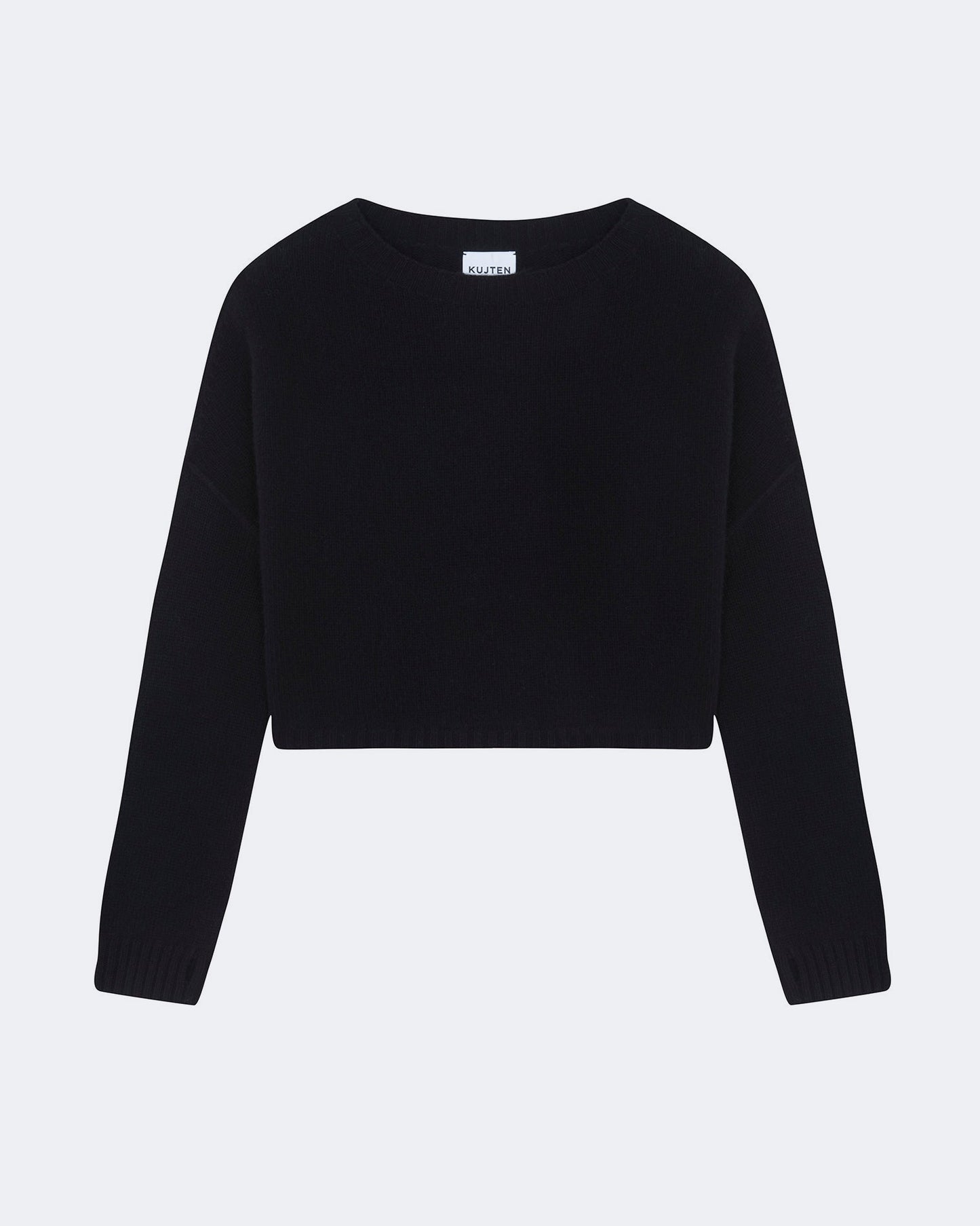 Pull en cachemire noir pour femme - Kujten packshot