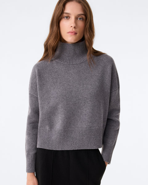 Sweater Ulla Crop Flannel Gray - Image 2