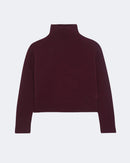 Pull en cachemire bordeaux pour femme - Kujten packshot
