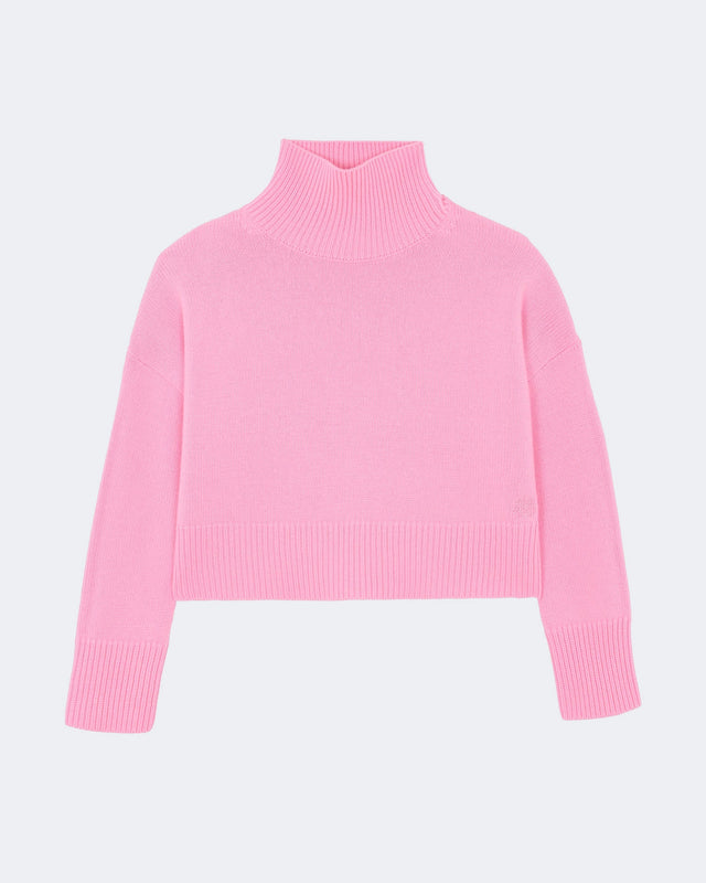 Sweater Ulla Crop bubblegum pink - Image principale