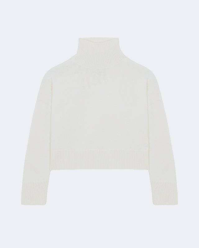 Pull Ulla Crop blanc - Image principale