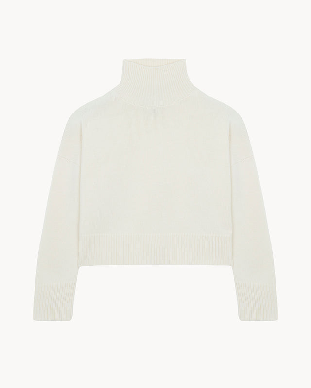 Pull Ulla Crop blanc - Image principale