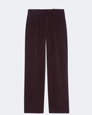 Pantalon en cachemire bordeaux pour femme - Kujten packshot