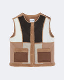 Gilet en cachemire camel pour femme - Kujten packshot