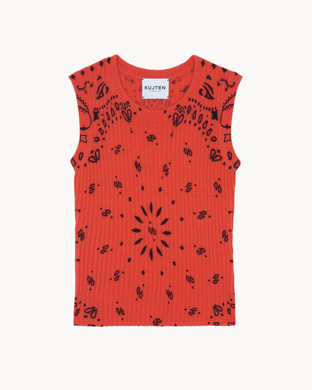 Tank Top Ribbi pop coral - Image principale
