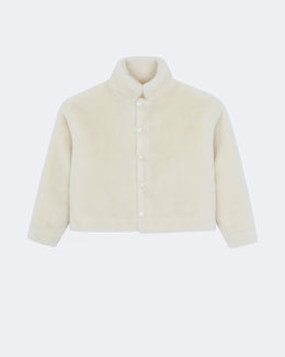Veste en cachemire blanc pour femme - Kujten packshot