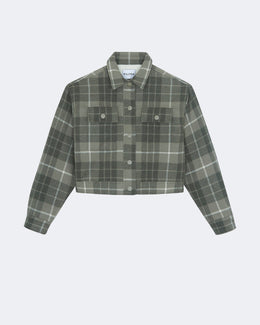 Veste arya woven square court kaki - Kujten packshot