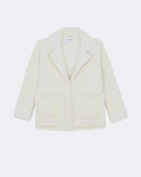 Veste en cachemire blanc pour femme - Kujten packshot