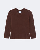 Pull latte oversize marron - Kujten packshot