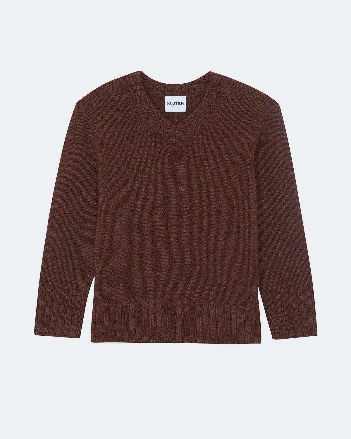 Pull latte oversize marron - Kujten packshot