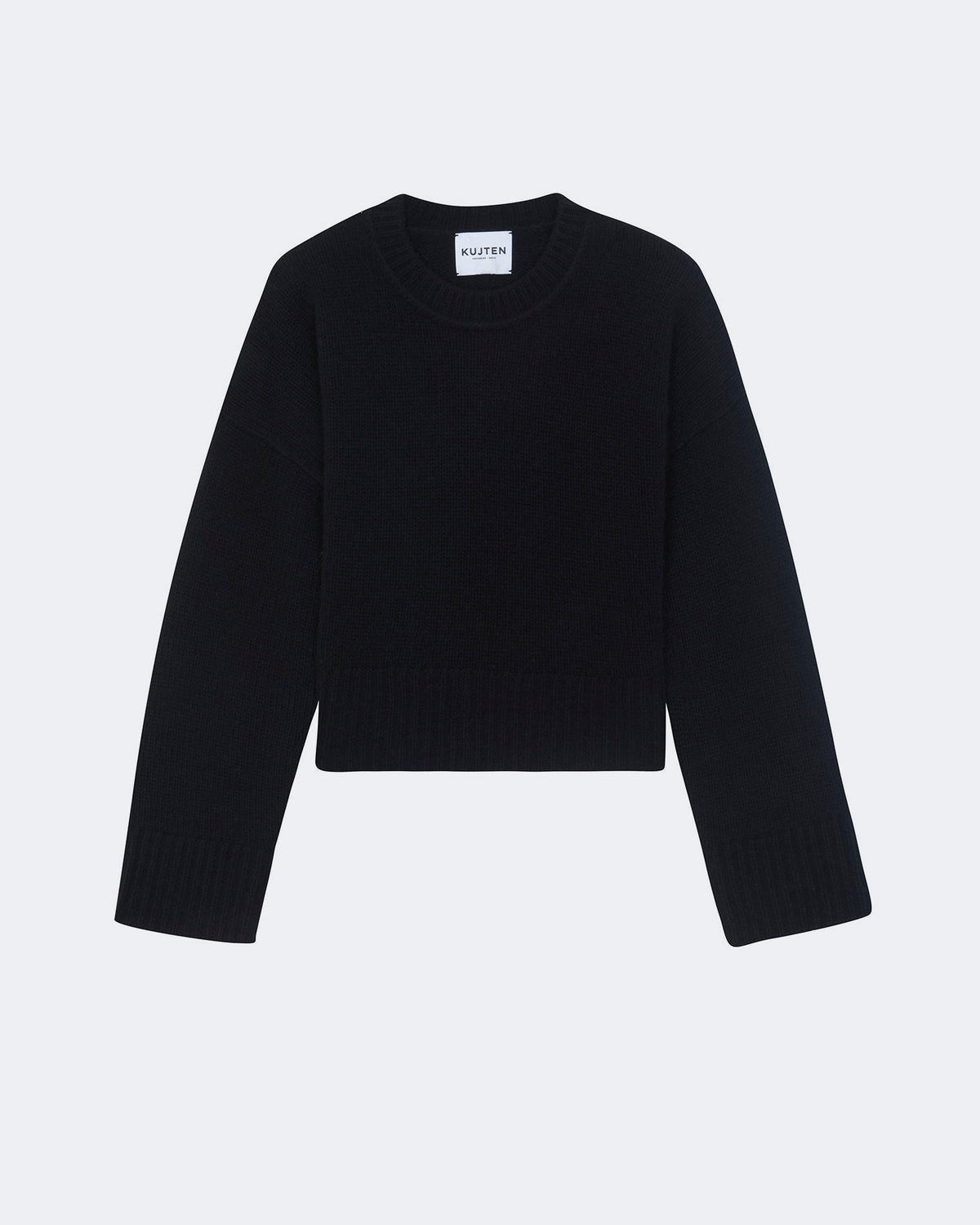 Pull en cachemire noir pour femme - Kujten packshot