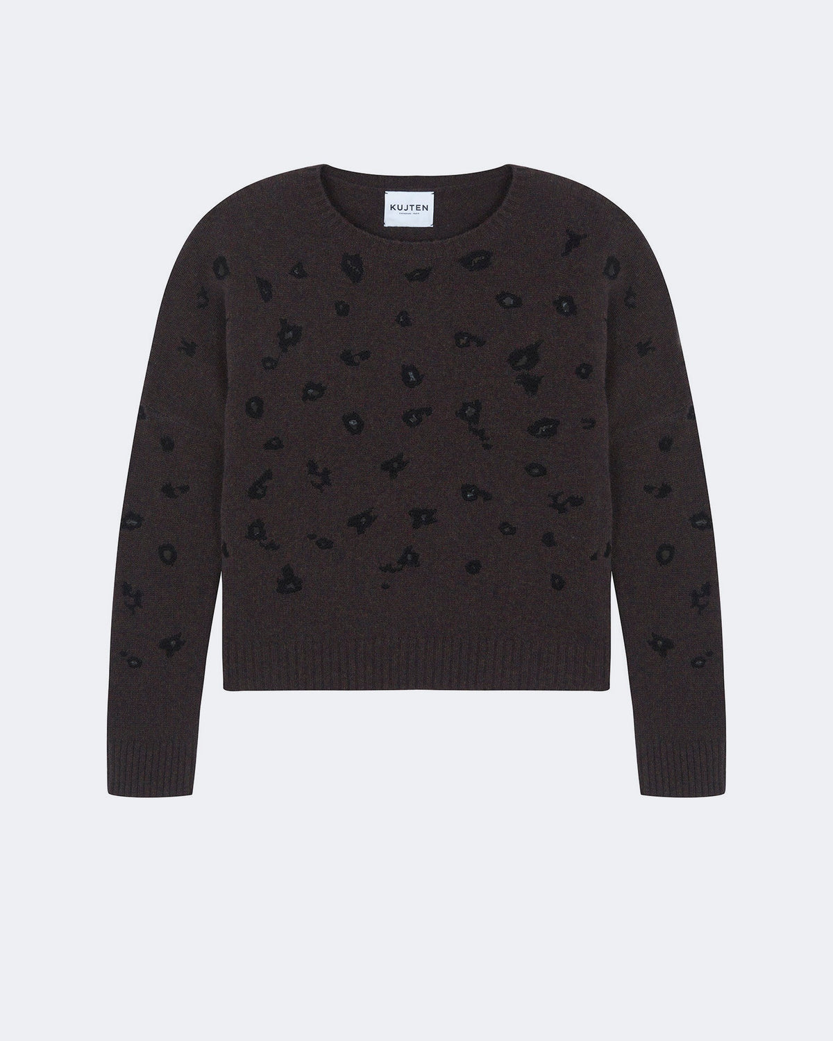 Pull en cachemire marron pour femme - Kujten packshot
